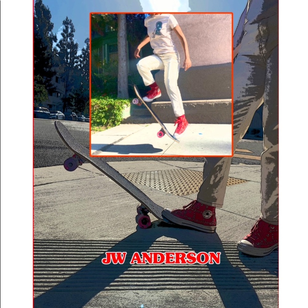 Red & White JW Anderson x Converse Collaboration